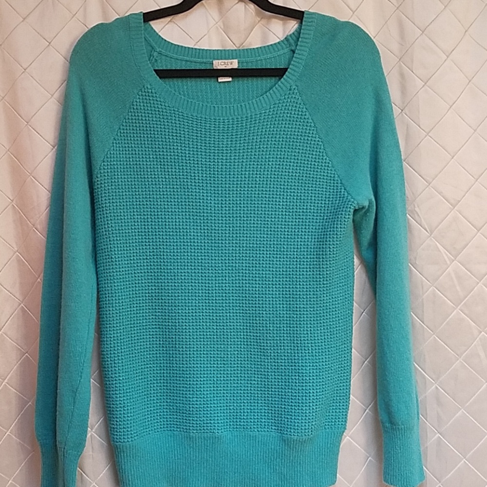 J.Crew Factory crew neck wool blend sweater LG